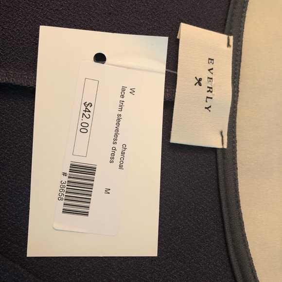 NWT Everly Lace trim shift sleeveless dress sz M - Picture 6 of 6